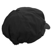 Cartoon Guinea Pig Embroidered Cotton Elastic Newsboy Cap - Black OSFM