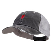 Red Lobster Embroidered Low Profile Special Cotton Mesh Cap - Black OSFM