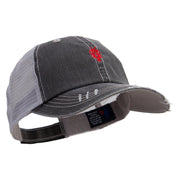 Red Lobster Embroidered Low Profile Special Cotton Mesh Cap - Black OSFM