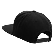 Licensed Golden Dolphin US Submarine Veteran Embroidered Wool Blend Prostyle Snapback Cap - Black OSFM