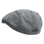 You Are Awesome Embroidered Men's Linen Ivy Cap - Slate S-M