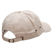 American Sausage Embroidered Normal Dyed Washed Caps - Khaki OSFM