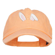 Bunny Ears Embroidered Low Cap