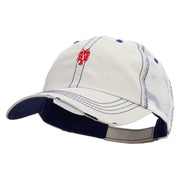 Red Lobster Embroidered Low Profile Special Cotton Mesh Cap - Putty OSFM