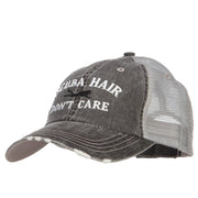 Scuba Hair Don't Care Embroidered Cotton Mesh Cap