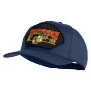 Marines Est. 1775 Patched Solid Cotton Twill Pro Style Cap - Navy OSFM