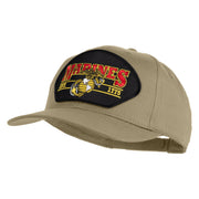 Marines Est. 1775 Patched Solid Cotton Twill Pro Style Cap - Khaki OSFM