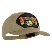 Marines Est. 1775 Patched Solid Cotton Twill Pro Style Cap - Khaki OSFM