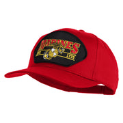 Marines Est. 1775 Patched Solid Cotton Twill Pro Style Cap - Red OSFM