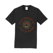 Burning Fire Crew Neck Cotton Graphic Shirt