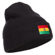 Bolivia Flag Embroidered Long Beanie