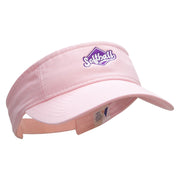 Softball Sport Embroidered Pro Style Cotton Twill Washed Visor