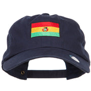 Bolivia Flag Embroidered Unstructured Cap