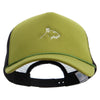 Bull Terrier Embroidered Summer Foam Mesh Trucker Cap - Cactus-Black OSFM