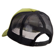 Bull Terrier Embroidered Summer Foam Mesh Trucker Cap - Cactus-Black OSFM