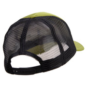 Bull Terrier Embroidered Summer Foam Mesh Trucker Cap - Cactus-Black OSFM