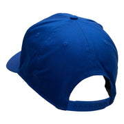 Baseball Pitcher Silhouette Embroidered Cotton Twill Cap