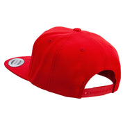 Angry Duck In Pond Embroidered Wool Blend Prostyle Snapback - Red OSFM