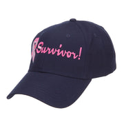 Breast Cancer Survivor Embroidered Cotton Cap