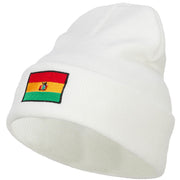 Bolivia Flag Embroidered Long Beanie