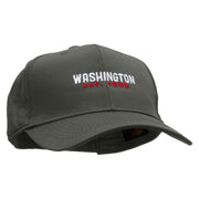 Washington Year Established Embroidered Solid Cotton Twill Pro Style Cap - Charcoal OSFM