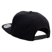 Angry Duck In Pond Embroidered Wool Blend Prostyle Snapback - Black OSFM