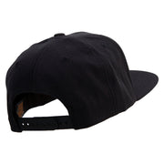 Angry Duck In Pond Embroidered Wool Blend Prostyle Snapback - Black OSFM