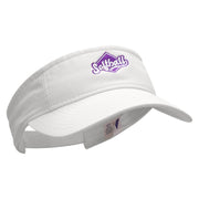 Softball Sport Embroidered Pro Style Cotton Twill Washed Visor