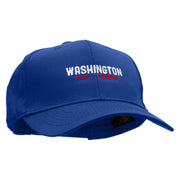 Washington Year Established Embroidered Solid Cotton Twill Pro Style Cap - Royal OSFM