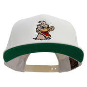 Angry Duck In Pond Embroidered Wool Blend Prostyle Snapback - Natural OSFM