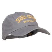 Scuba Diving Veteran Embroidered Unstructured Cap