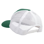 Licensed Golden Dolphin US Submarine Veteran Embroidered Contrast Trucker Cap - Evergreen-White OSFM