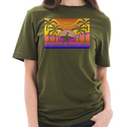 Beach Vibes Cotton Short Sleeve Deluxe Jersey Graphic Shirt