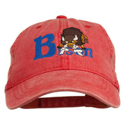 Bison Mascots Embroidered Washed Cap