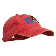 Bison Mascots Embroidered Washed Cap