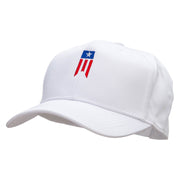 Patriotic Flag  Embroidered Cotton Twill Pro Style Cap