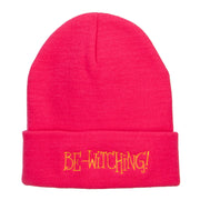 Be Witching Embroidered Long Beanie