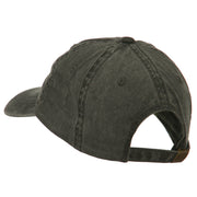 Halloween Beware Enter If You Dare Embroidered Washed Dyed Cap