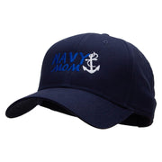 Navy Mom Embroidered Low Profile Cap