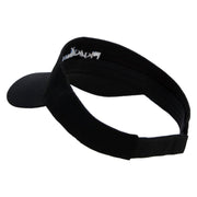 Fly Away Embroidered Cotton Twill Sun Visor - Black OSFM