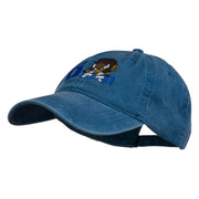 Bison Mascots Embroidered Washed Cap