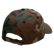 Dollar Coin Embroidered Enzyme Washed Camo Cap - Camo OSFM