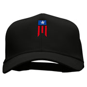 Patriotic Flag  Embroidered Cotton Twill Pro Style Cap