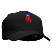 Patriotic Flag  Embroidered Cotton Twill Pro Style Cap