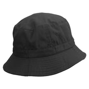 Chameleon Silhouette Embroidered Pigment Dyed Bucket Hat - Black OSFM