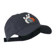 Bowling Ball and Pins Embroidered Cap