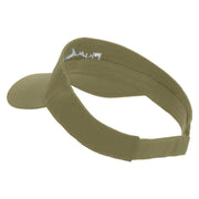 Fly Away Embroidered Cotton Twill Sun Visor - Khaki OSFM