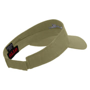 Fly Away Embroidered Cotton Twill Sun Visor - Khaki OSFM