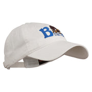 Bison Mascots Embroidered Washed Cap