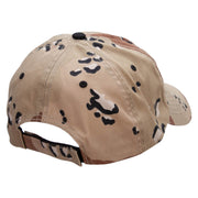 Dollar Coin Embroidered Enzyme Washed Camo Cap - Desert OSFM